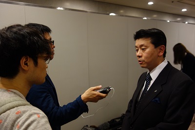 TBSラジオ・武田一顕記者にも取材