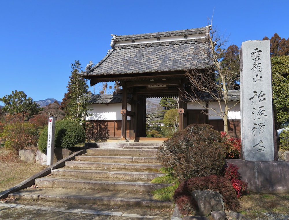 今川勢の追手から逃れるため、亀之丞、後の井伊直親が匿われていた長野県高森町の松源寺