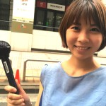 田中ひとみが兜町でインタビュー