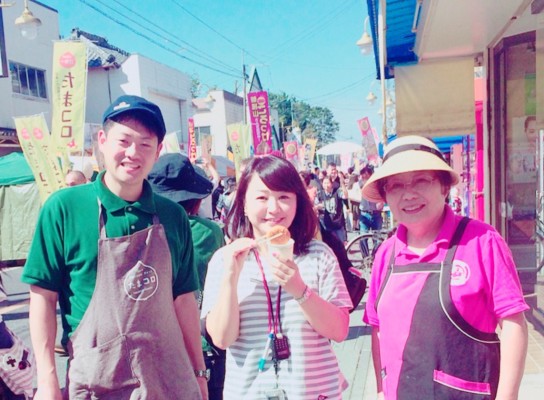 ▲丸山さん、吉田さんと