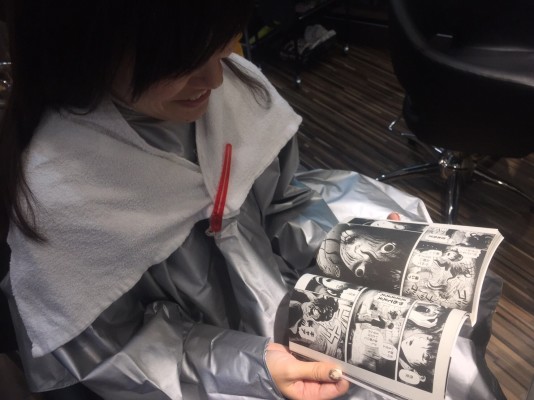 ▲初めてのブリーチ、、、を待つ間好きな漫画を読めるのが良い!