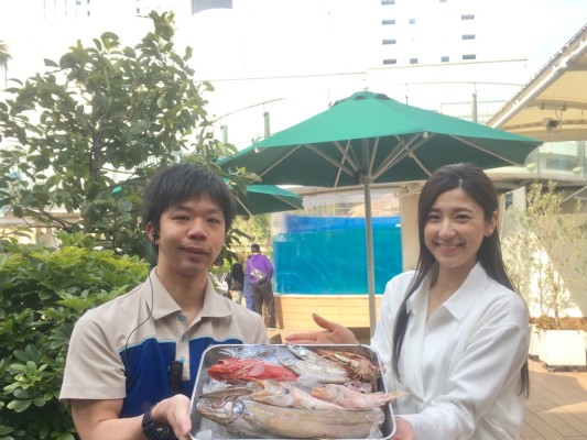 ▲飼育担当の島森 翔太郎さんと