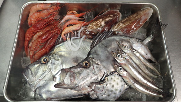 ▲「深海汁」に入っている調理前の深海生物