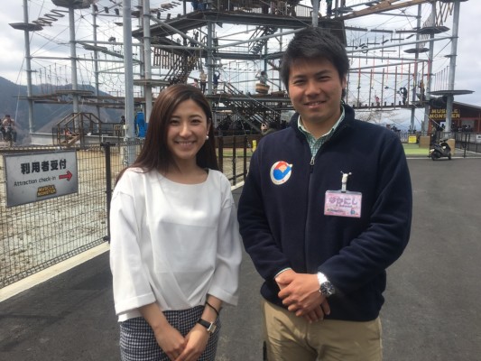 ▲スタッフの中西亮介さんと