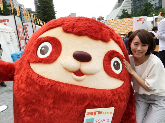 ▲思った以上に大きい!アンドーくんと写真が撮れます。