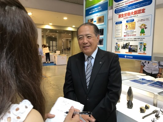 ▲代表取締役社長 長谷川健司さんにインタビュー