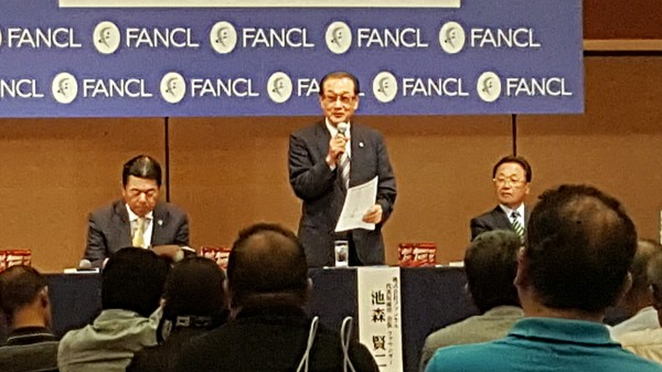▲大会の意義を語る池森賢二さん
