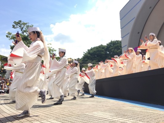 ▲原宿表参道元気祭スーパーよさこい2017