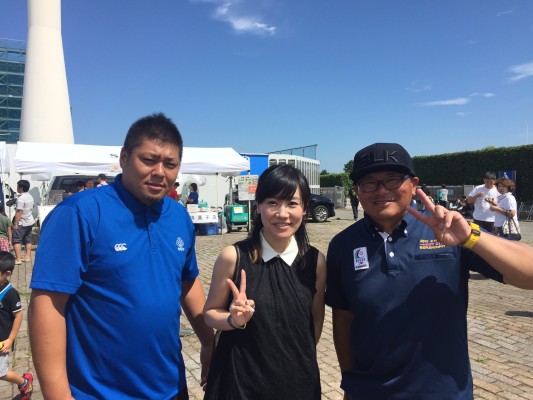 ▲門園さん(右)と野村さん(左)と。