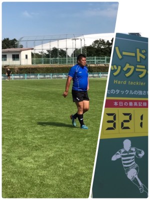 ▲試合中の野村さん、今日の最高記録も出していました。