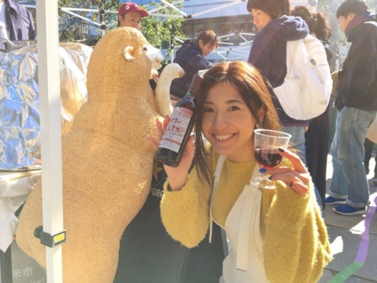 ▲ジンギスカンのために作られた北海道ワイン「ミスタージンギスカン」