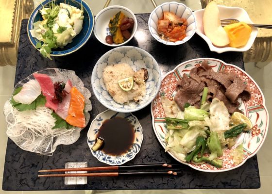 妻が作ってくれた昨日の夕食です